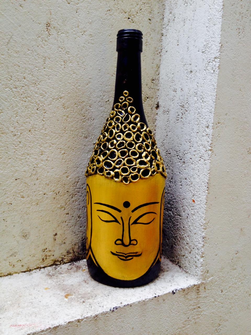 Buy Budha bottle art Online India- India's #1 Creative Marketplace ...